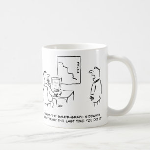 Office Sales Chart Turned Sideways Coffee Mug