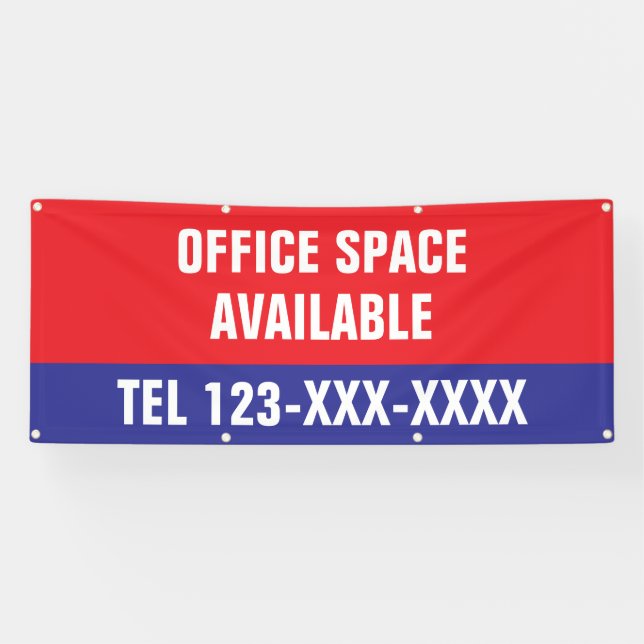 Office Space Available Custom Commercial Banner (Horizontal)