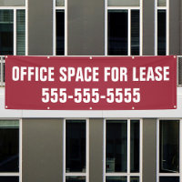 Office Space for Lease Sign Banner