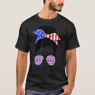 Office Squad Administrative Assistant Messy Bun 7 T-Shirt