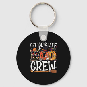 Office Staff Boo Crew Funny Halloween Matching Cos Keychain