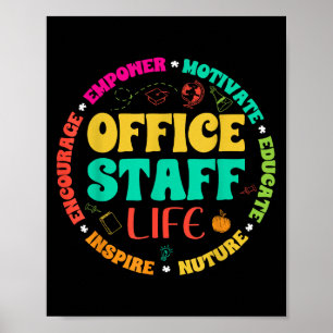 Office Staff Life - Front Office Squad School Secr Poster