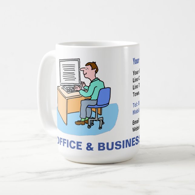 Office Support & Business Services Coffee Mug (Front Left)