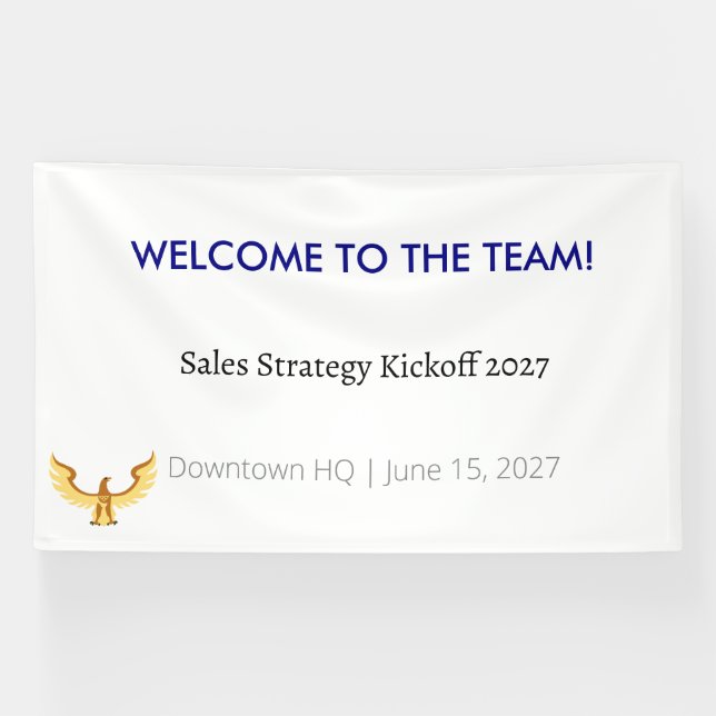 Office Vinyl Banner (Corporate Event) (Horizontal)