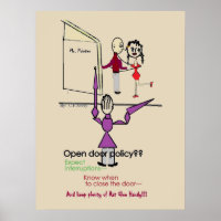 Office Wall Poster/Open Door Policy