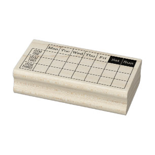 OFFICE WEEK THREE ROW SELF-INKING STAMP