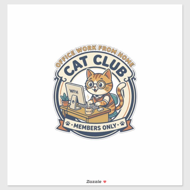 Office Work From Home Cat Cat Lover Gift - Office  (Sheet)