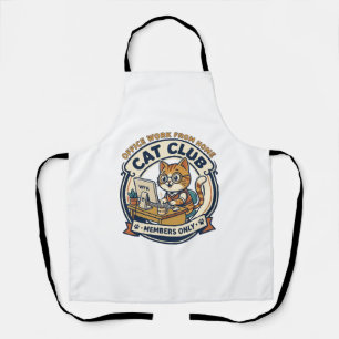 Office Work From Home Cat Cat Lover Gift - Office Apron