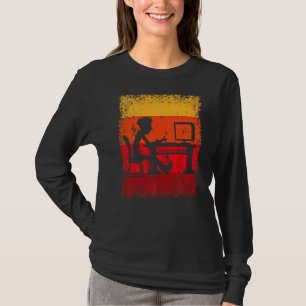 Office Work Programmer Programming Home Office Vin T-Shirt