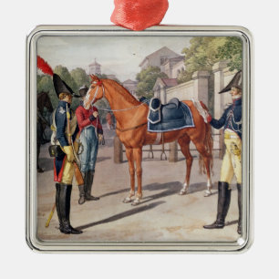 Officer and Guard of the Royal Guard in 1826 Metal Ornament