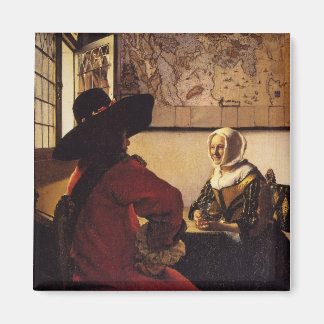 Officer and Laughing Girl Magnet