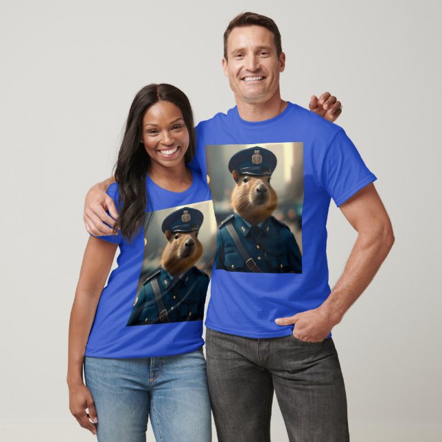 "Officer Capy: The Calm and Collected Policeman" T-Shirt (Unisex)
