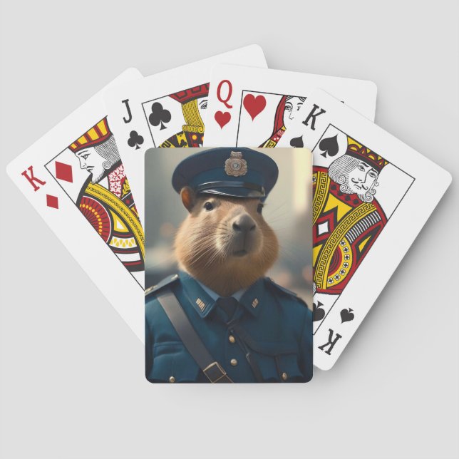 Officer Capybara: Keeping the Peace,  Playing Cards (Back)