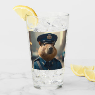 Officer Capybara The Policeman,  Glass