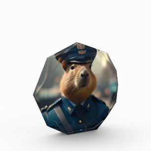 Officer Capybara The Policeman,  Photo Block