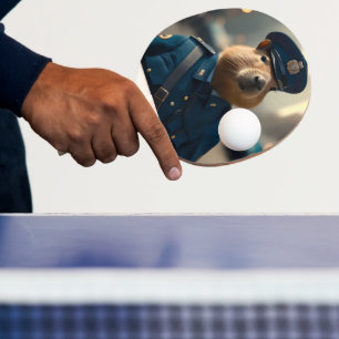 Officer Capybara The Policeman,  Ping Pong Paddle