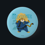 Officer Clawhauser - Let's Boogie 2 Inch Round Button<br><div class="desc">Zootopia 2 | Officer Clawhauser is ready to boogie! Carry around your favorite Zootopia PD officer on a tote bag,  mug,  or sport on a graphic tee. Catch Clawhauser on even more custom Zazzle merchandise today!</div>