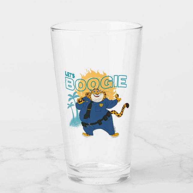 Officer Clawhauser - Let's Boogie Glass (Front)