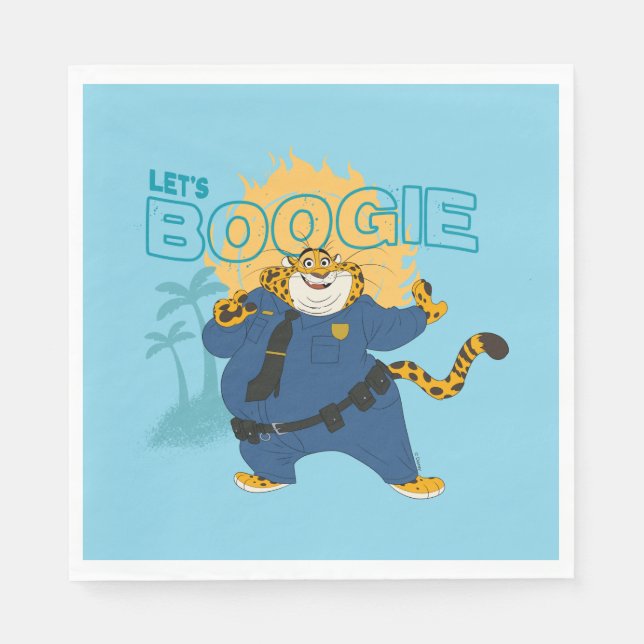 Officer Clawhauser - Let's Boogie Napkin (Front)