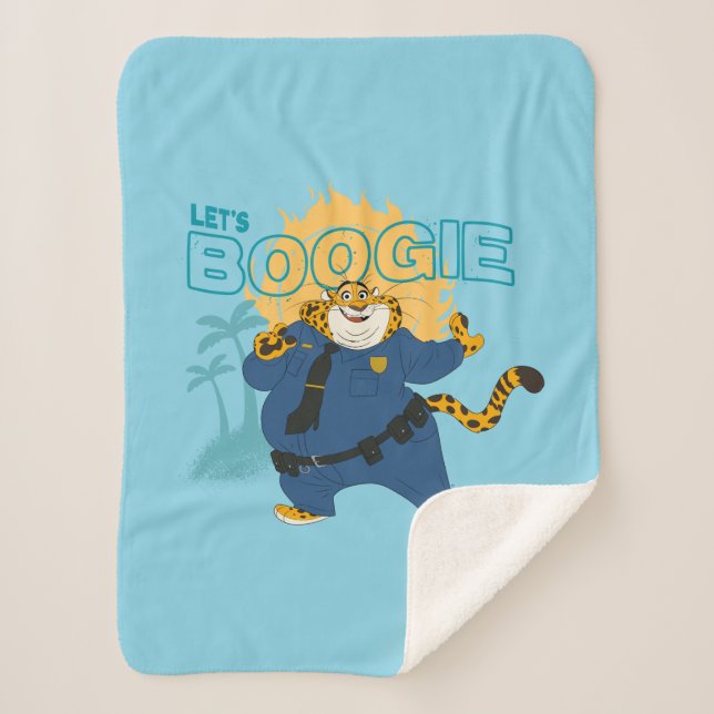Officer Clawhauser - Let's Boogie Sherpa Blanket (Front)