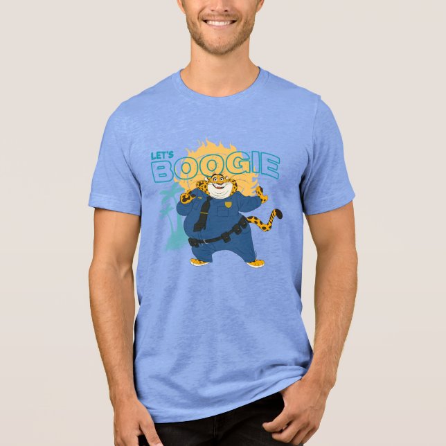Officer Clawhauser - Let's Boogie Tri-Blend Shirt (Front)