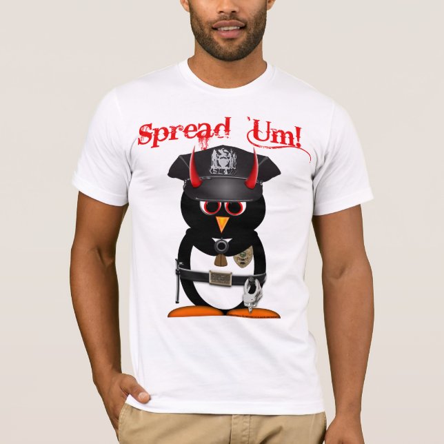 Officer Evil Penguin T-Shirt (Front)