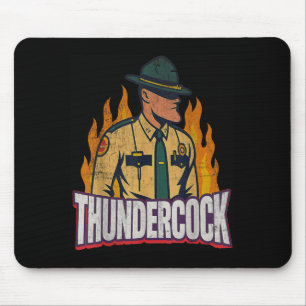 Officer Sergeant Cius Thunder Bodycam Funny Meme Mouse Pad