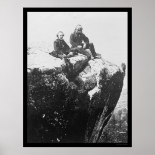 Officers Perched on Lookout Mountain, TN 1864 Poster