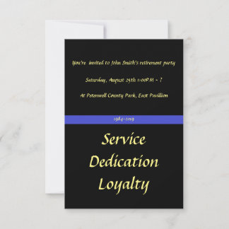 Officer's retirement party invite