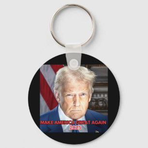 Official 2025 Inaugural Portrait Of President Dona Keychain
