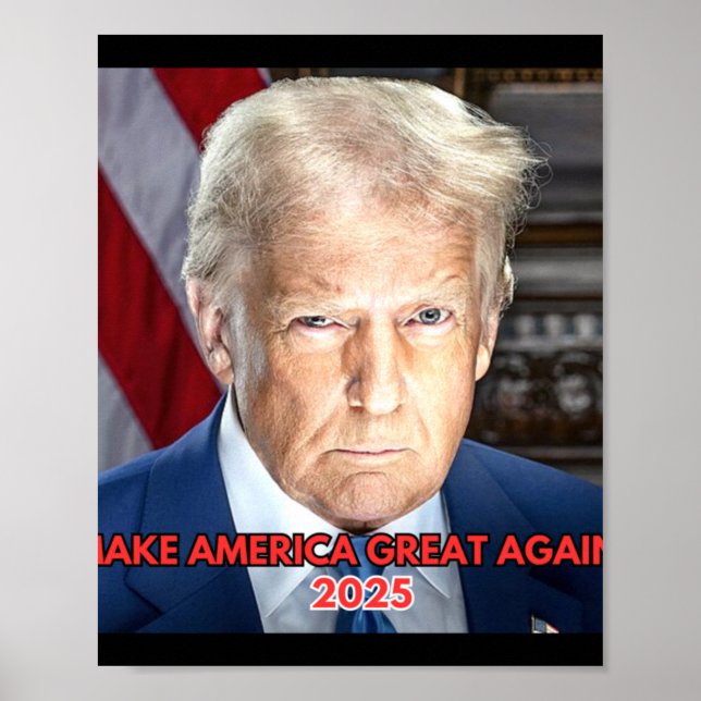 Official 2025 Inaugural Portrait Of President Dona Poster (Front)