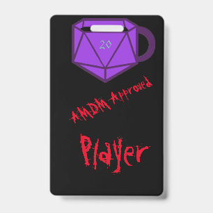 Official AMDM Player Tag Badge