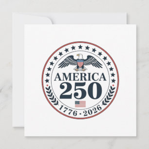 Official America 250th Anniversary Commemorative Invitation