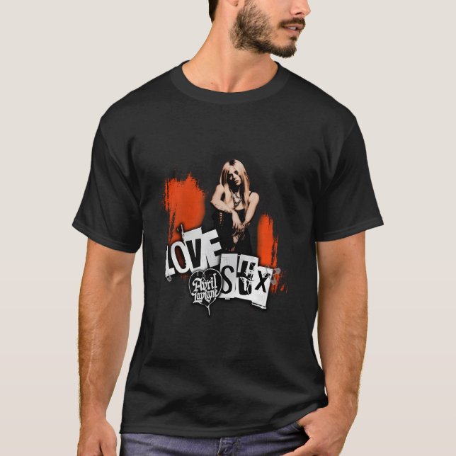 Official Avril Lavigne Love Sux Photo T-Shirt (Front)