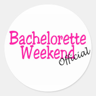 Official Bachelorette Weekend Classic Round Sticker