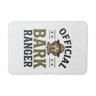Official Bark Ranger Dog Vintage Graphic_1 Bath Mat