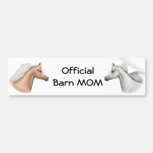 Official Barn Mom Bumper Sticker (Front)
