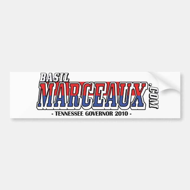 Official Basil Marceauc.com 2010 Bumper Sticker (Front)