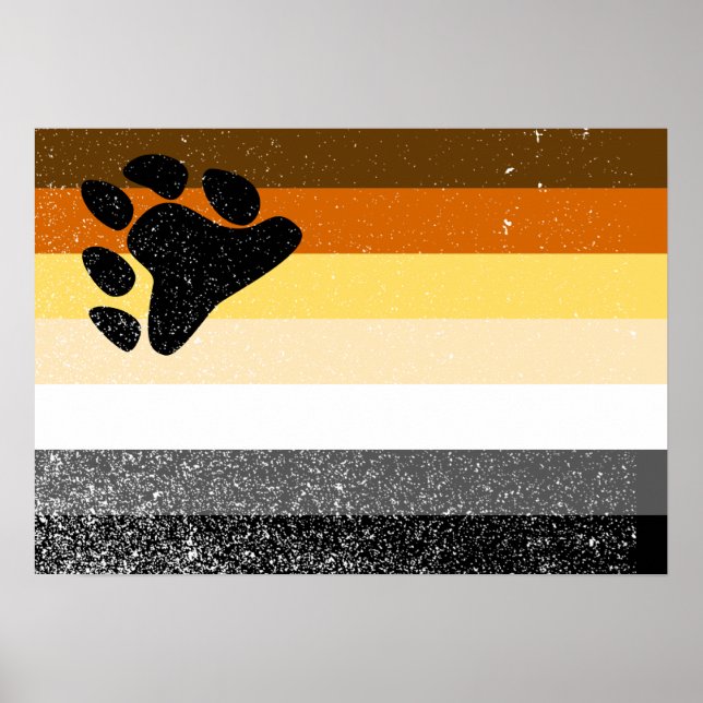 OFFICIAL BEAR PRIDE FLAG -.png Poster (Front)