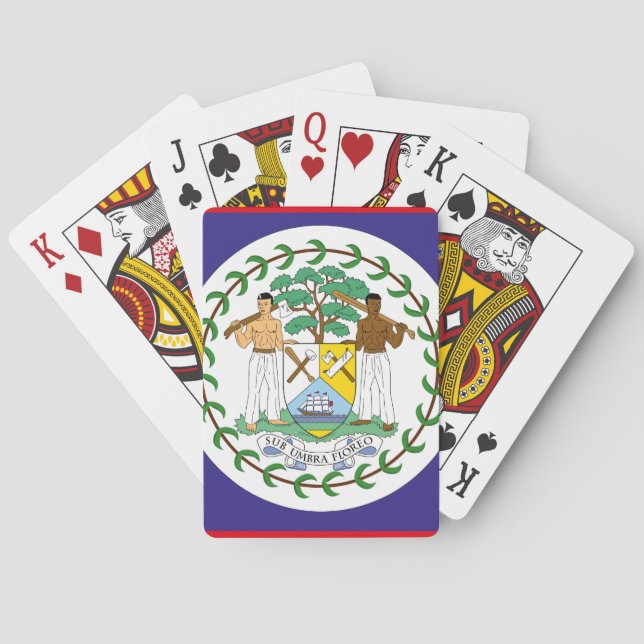 official belize flag playing cards (Back)