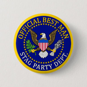 Official Best Man 2 Inch Round Button