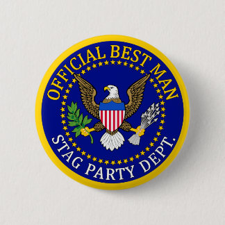 Official Best Man 2 Inch Round Button