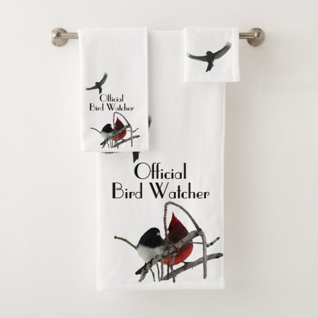 Official Bird Watcher Bath Towel Set (Insitu)