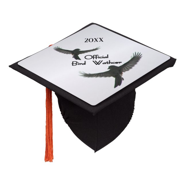 Official Bird Watcher Graduation Cap Topper (Angled)