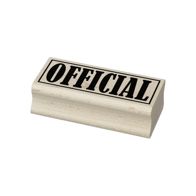 Official Business Office Framed Simple Word Rubber Stamp (Stamp)