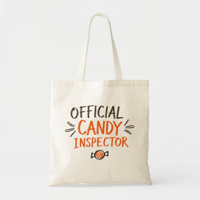 Official Candy Inspector Halloween Tote Bag (Front)