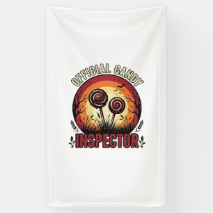 Official Candy Inspector Vintage Halloween Shirt D Banner