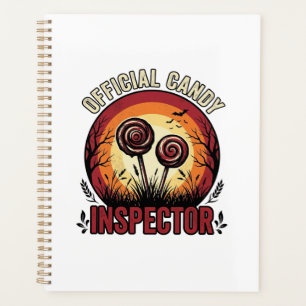 Official Candy Inspector Vintage Halloween Shirt D Planner