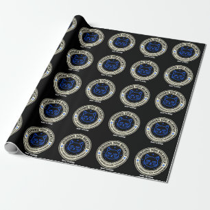 Official Cat Association Member Judging You Silen Wrapping Paper