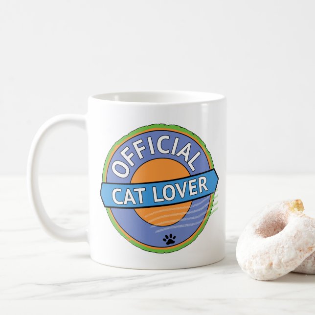 Official Cat Lover Coffee Mug (With Donut)